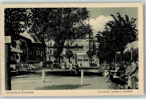 Zinnowitz Konzertplatz Kurhaus Lesehalle Kinderwagen