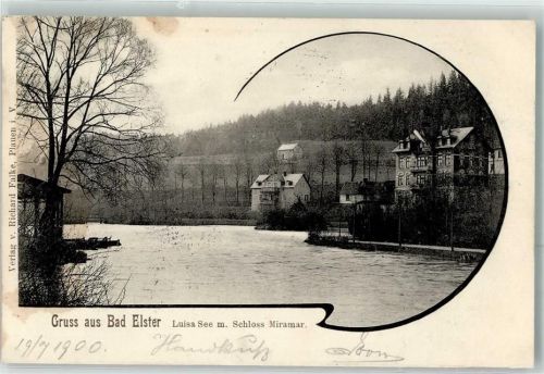 Bad Elster Luisa-See Schloß Miramar
