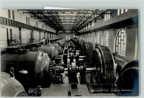 Trollhättan Kradtstationen Fabrik Maschinen Halle