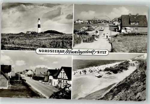 25996 W2283 Wenningstedt Sylt - Leuchtturm Strand VW Bulli Käfer