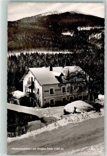 Bayerisch Eisenstein Gasthaus Hintersteinhütte Großer Arber Winter