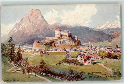 Kufstein mit Pendling u. Brünnstein sign. L. Harrison