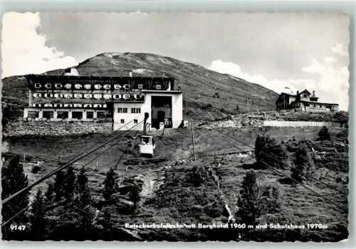 Igls Patscherkofelbahn mit Berghotel und Schutzhaus