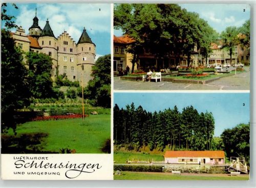 Schleusingen Schloss Berholdsburg Am Markt Waldbad Erlau