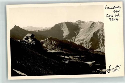 Hintertux Gasthaus Spanagelhaus gegen Tuxer Joch