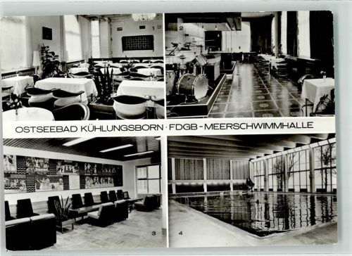 Kühlungsborn Gasthaus Cafe Balic Bar FDGB Meerwasserschwimmhalle