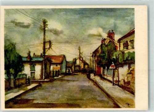 Straße nach Paris sign. Gerhard Stengel