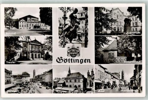 Göttingen Rathaus Markrplatz Theater Bahnhof