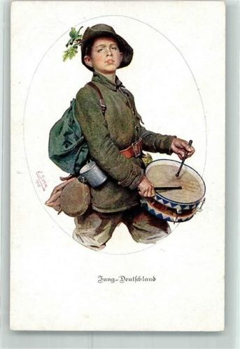 sign.Simm Junge Trommel Jung Deutschland Rotes Kreuz