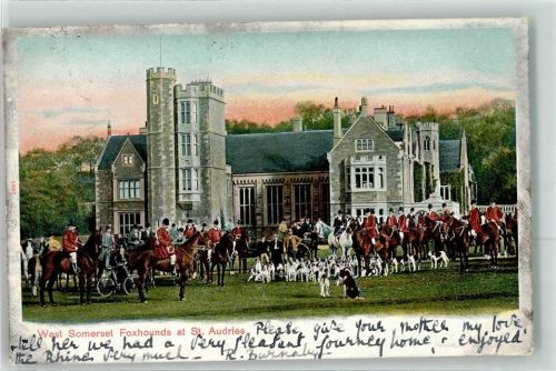 1906 Fuchsjagd Hunde Reiter Sankt Audries