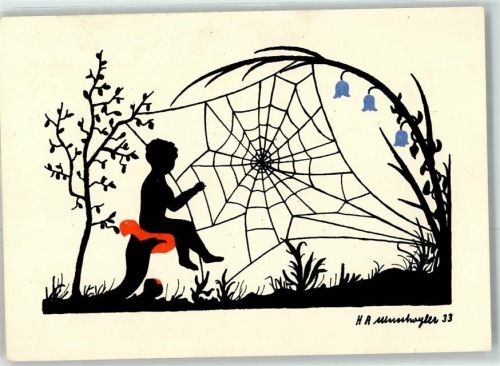 Kind Spinnennetz