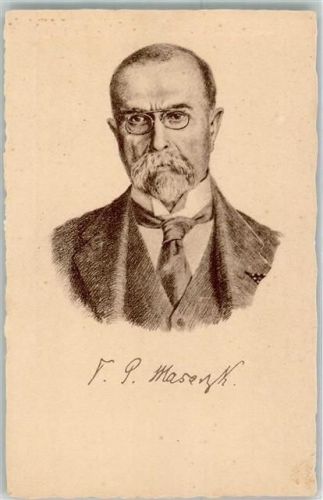 Präsident Masaryk Autogramm Tschechien