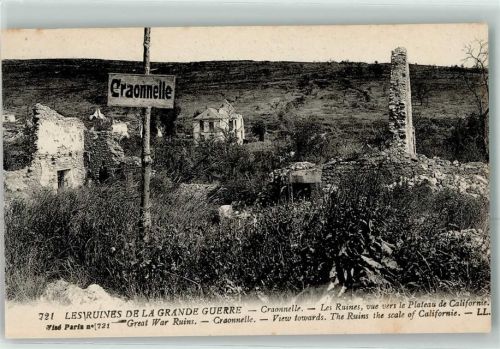 Craonnelle les Ruines vue vers le Plateau de Californie
