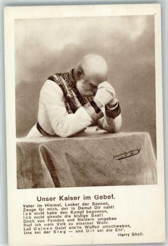 Unser Kaiser im Gebet Spruch