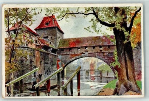 Nürnberg 1906 Bayerische Jubiläums u. Landesausstellung Kasematten sign. Kley