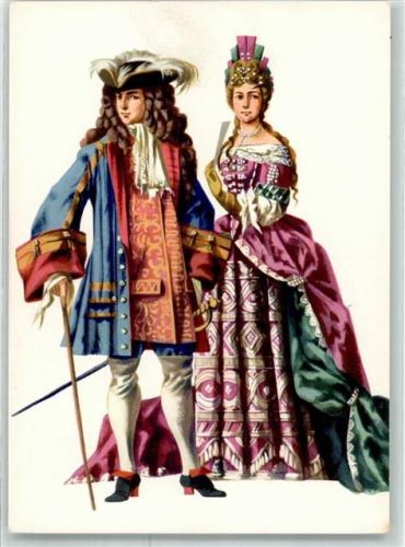 Festkleid und Schmuckgewänder um 1700 sign.Orlowska Gabrys Maria