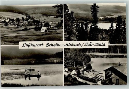 Scheibe-Alsbach Schwarza-Talsperre Ruderboot