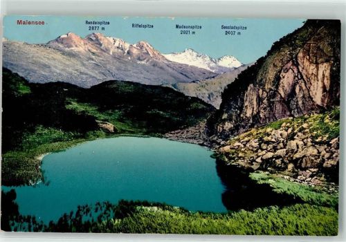 St. Anton Maiensee Rendelse Riffelspitze Madaunspitze Sessladspitze