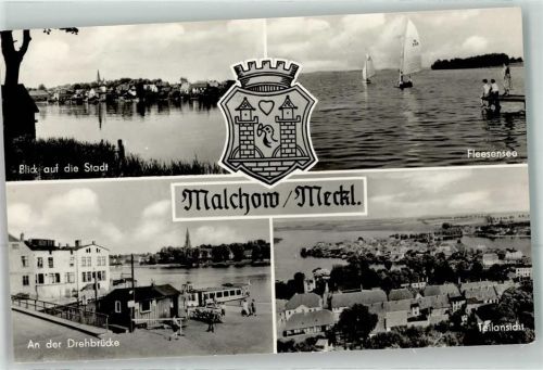 Malchow An der Drehbrücke Fleesensee Segelboote
