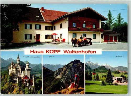 Waltenhofen Pension Haus Köpf Kutsche Schloß Hohenschwanstein Säuling