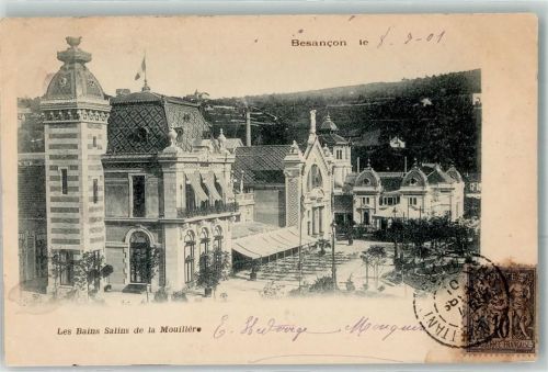 Besancon 1901 les Bains Salins de la Mouillere