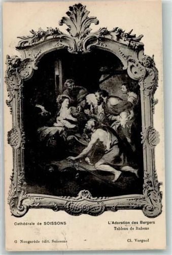 Soissons Cathedrale l`Adoration des Bergers Tablau de Rubens