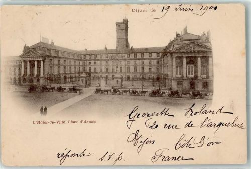 Dijon 1900 Rathaus Armeeplatz