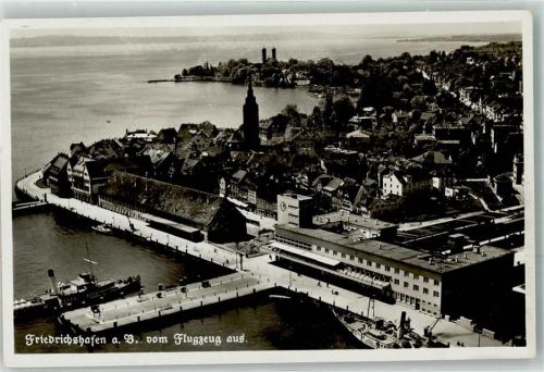 Friedrichshafen Fliegeraufnahme Dampfer