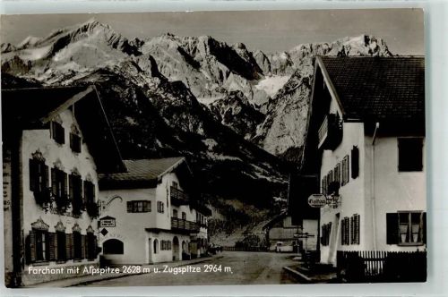 82490 W8105 Farchant - Gasthäuser Bäckerei Alpspitze Zugspitze