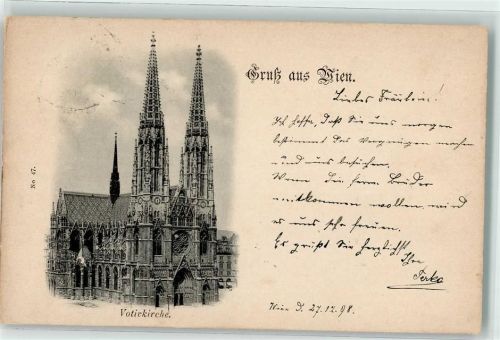 Wien 1898 Votivkirche
