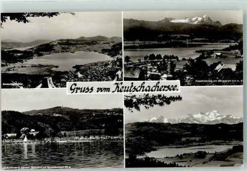 Keutschach 1963 Keutschacher See mit Strandbad