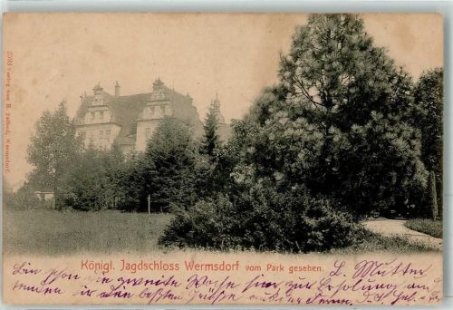 Wermsdorf 1903 Königl. Jagdschloss