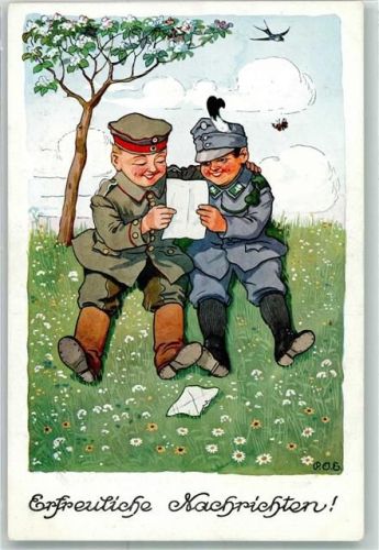 sign.P.O.E. Engelhard Soldaten Erfreuliche Nachricht GMT Nr.400-1