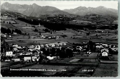 Mauterndorf 1967 mit Kath. Pfarrkirche