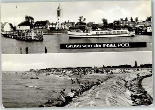 Insel Poel OT. Timmerdorf Ostseeufer Bootssteg Dampfer