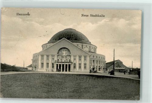 Hannover 1916 Neue Stadthalle Feldpost Reservefeldartillerie 48