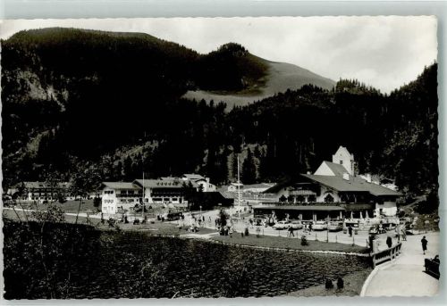 Spitzingsee Postgasthaus und See-Cafe St. Bernhard Omnibus Oldtimer