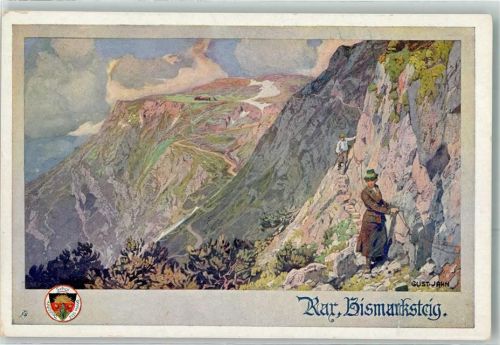 sign.Jahn Gust. Deutscher Schulverein Nr.520 Rar Bismarcksteig