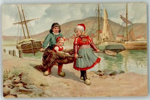 Holzschuhe Segelboote