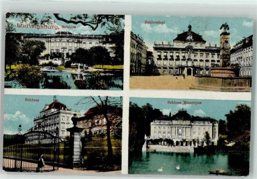 Ludwigsburg 1919 Schloss Monrepos Schlosshof