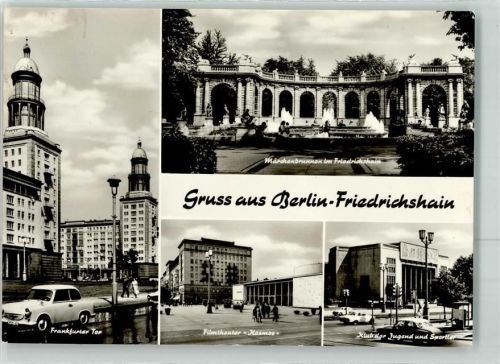 Friedrichshain Märchenbrunnen Frankfurter Tor Filmtheater Konsum