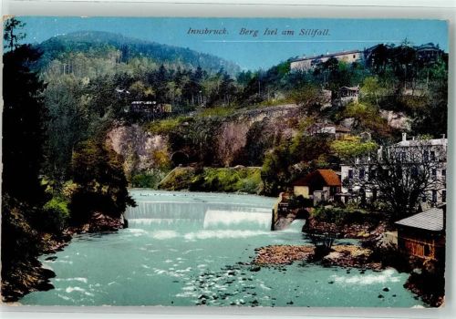 Innsbruck 1913 Berg Isel am Sillfall