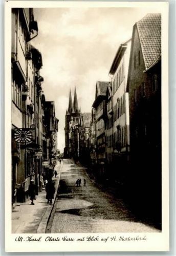 Kassel Oberste Gasse St.Martinskirche Serie Alt-Kassel Nr.40