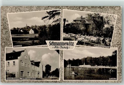 Schmannewitz FDGB-Erholungsheim Konsum-Gaststätte Waldbad