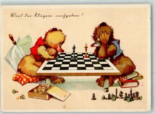 Teddybär Wird der klügere nachgeben Verlag Pahl Nr.935-1