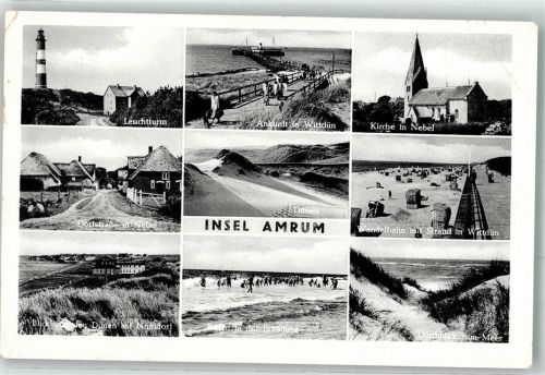 Amrum Leuchtturm Dorfstraße Wandelbahn Dünen