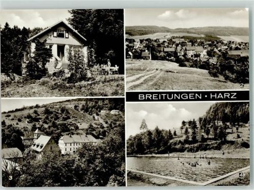 Breitungen Blick zur Polytechnischen Oberschule Freibad
