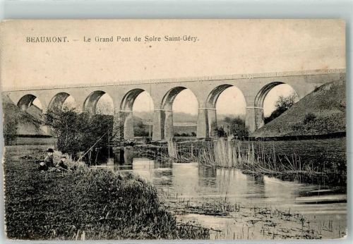 Beaumont Le Grand Pont de Solre Saint Gery Viadukt Brücke Angel Kinder