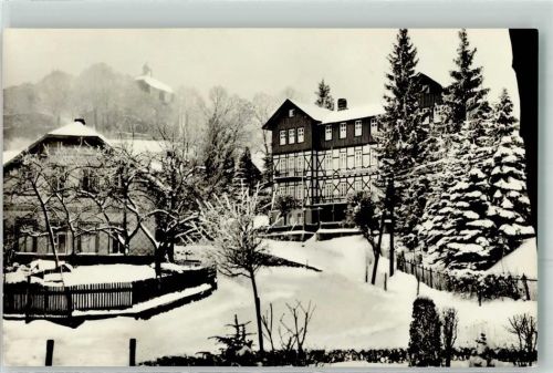 Elgersburg Eisenbahn-Erholungsheim im Winter