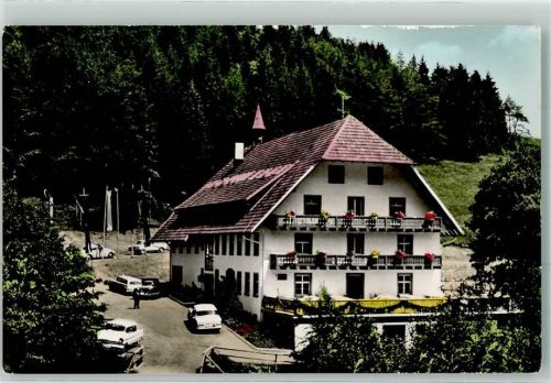 79865 W7821 Grafenhausen , Hochschwarzw Foto AK Erholungsheim Schlüchtmühle Mercedes Oldtimer